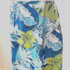 Peter Nygard Silk Floral wrap skirt