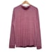 Marine Layer | Men | Raisin Double Knit Stripe LS Henley Shirt | Size Large