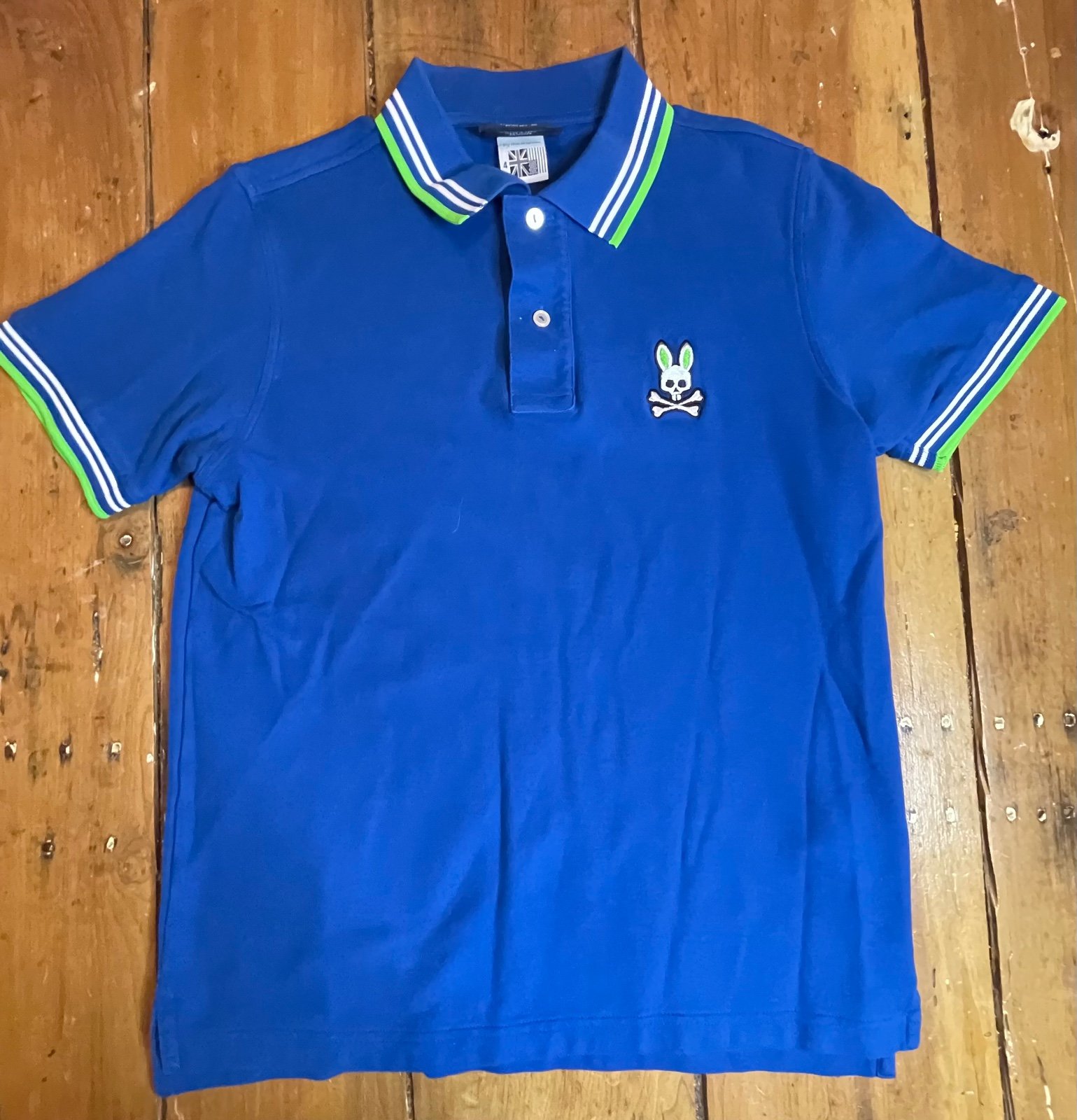 NWT Psycho Bunny Mens Size 4 (M) Milburn Short Sleeve Polo Shirt