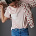 NWT 68 Anthropologie Krisha Velvet Mock Neck Top Pink XS