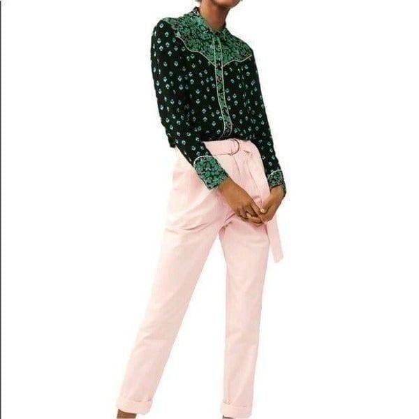 NWT Maje Pale Pink Jeans Sz XS