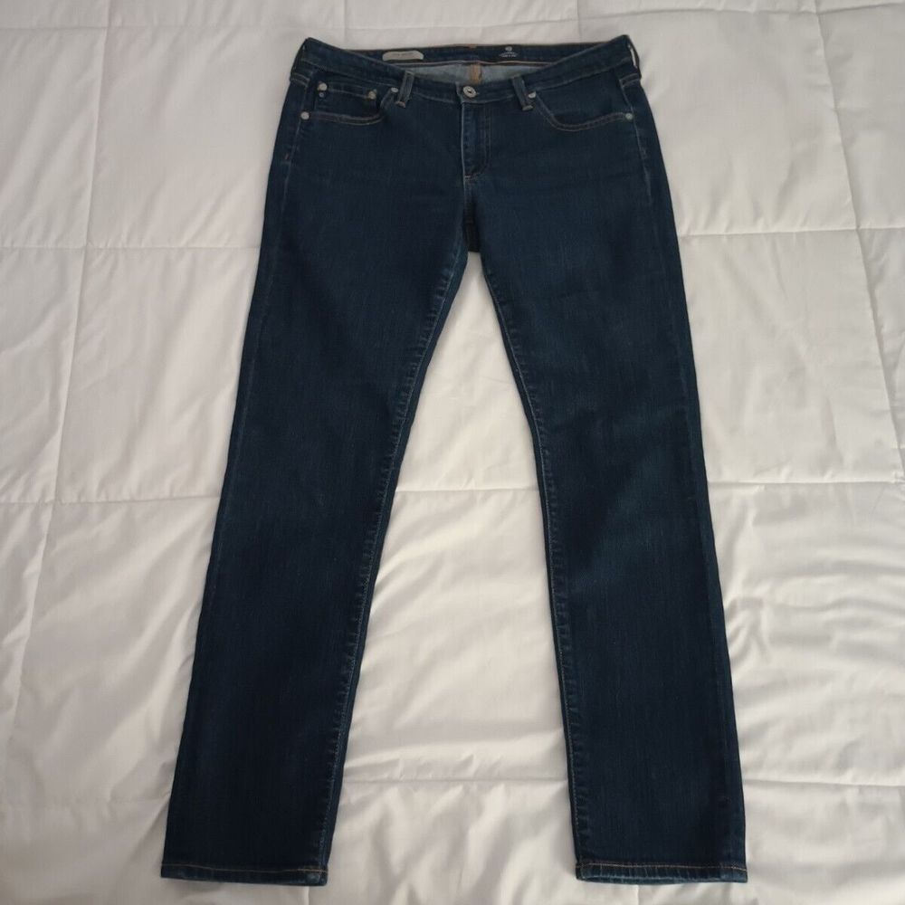 Adriano Goldschmied AG Jeans The Stilt Cigarette Leg Size 30R Blue Inseam 29