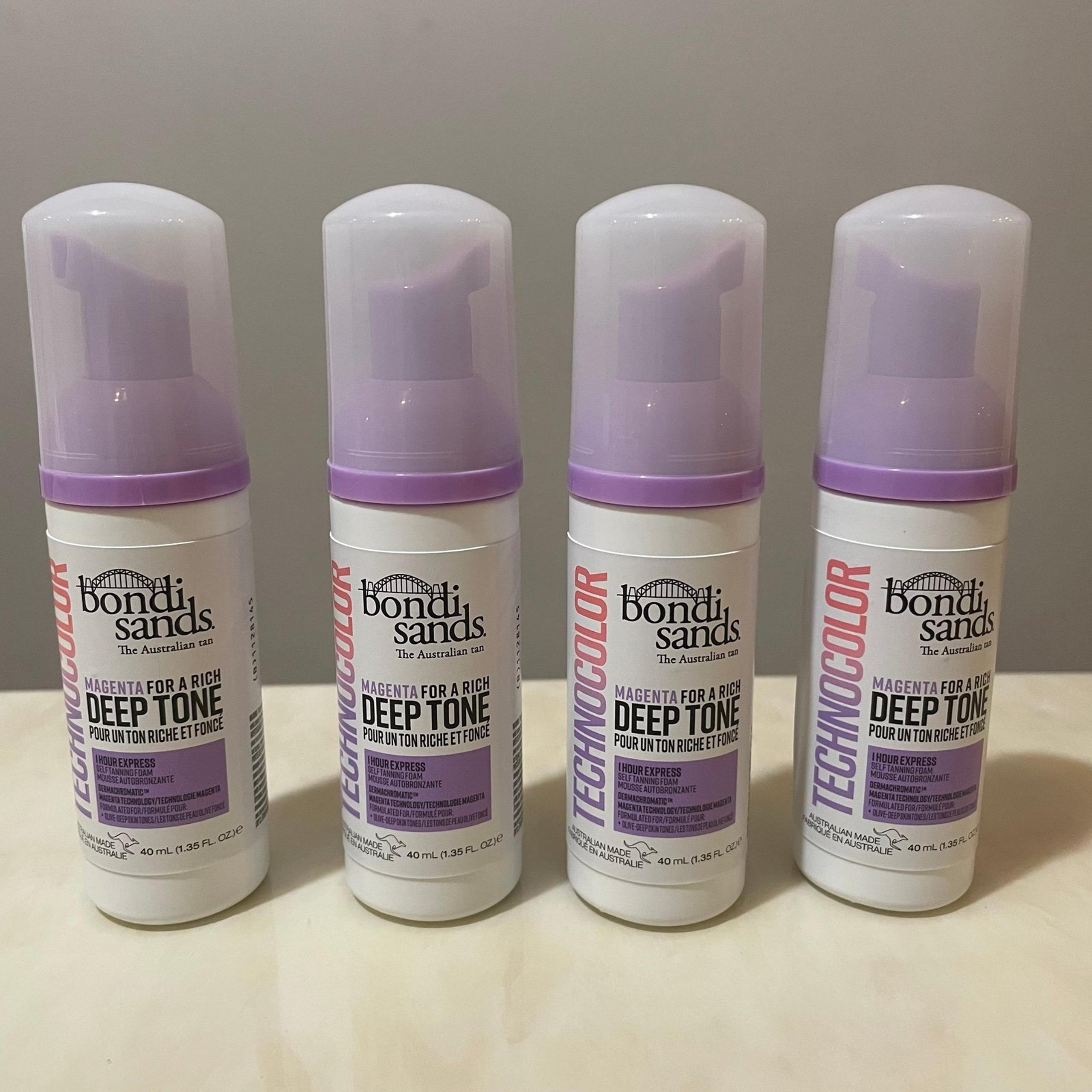 Bondi Sands Technocolor 1 Hour Express Self Tanning Foam Trial 4 bundle set