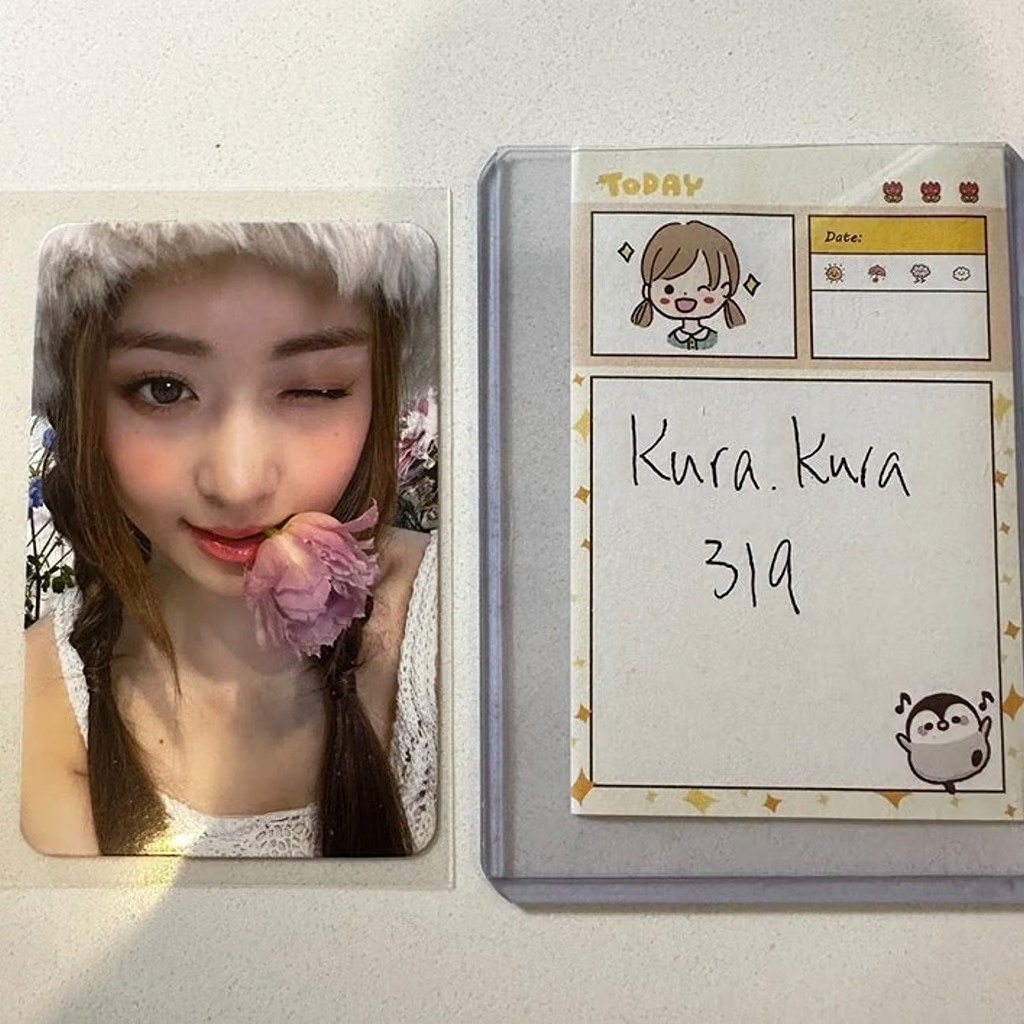 Le sserafim music korea pre-order benefit photocard - Lesserafim MK POB Yunjin