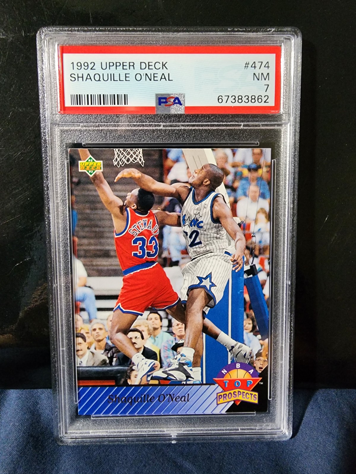 Shaquille oneal 1992 rookie top prospect magic basketball psa