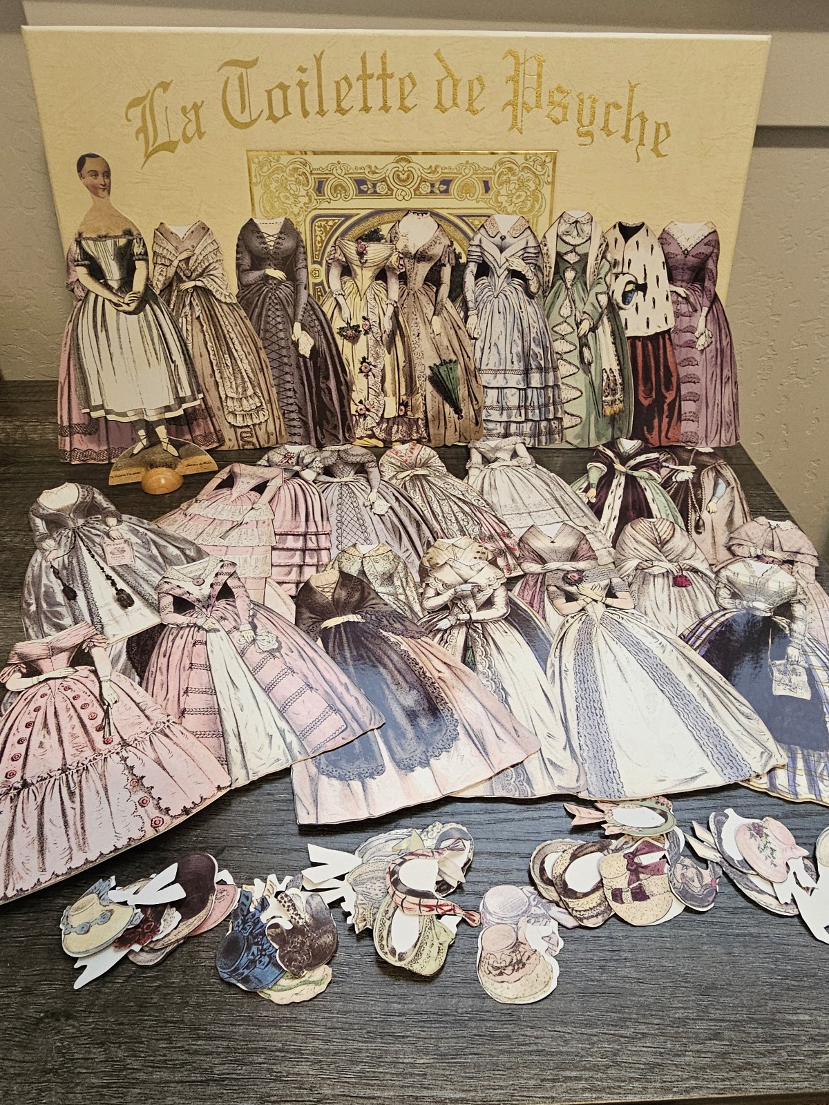 RARE La Toilette De Psyche French Paper Doll Box Set of the 19th Century CL