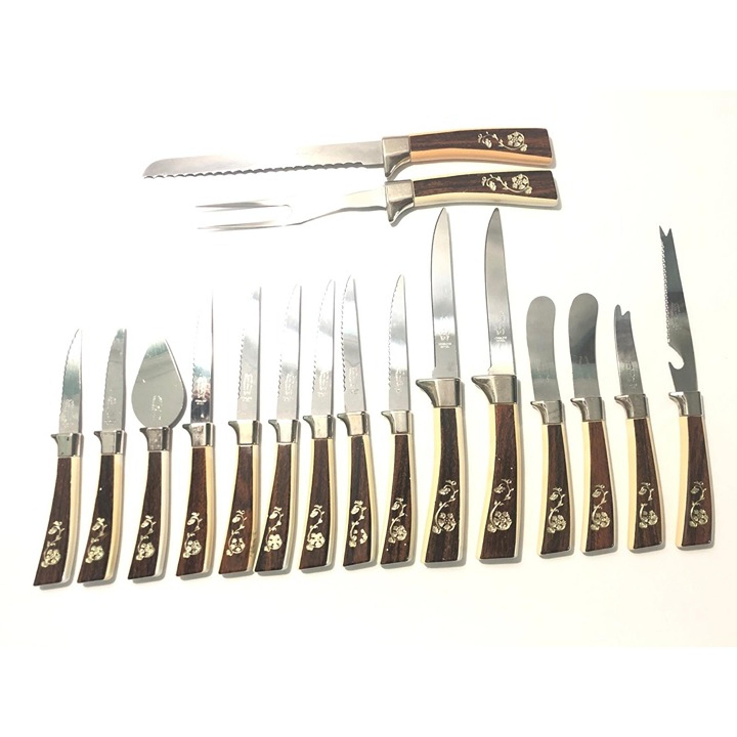 Vintage Regent Sheffield 17 Pc Stainless Steel Cutlery Set–England flatware MCM