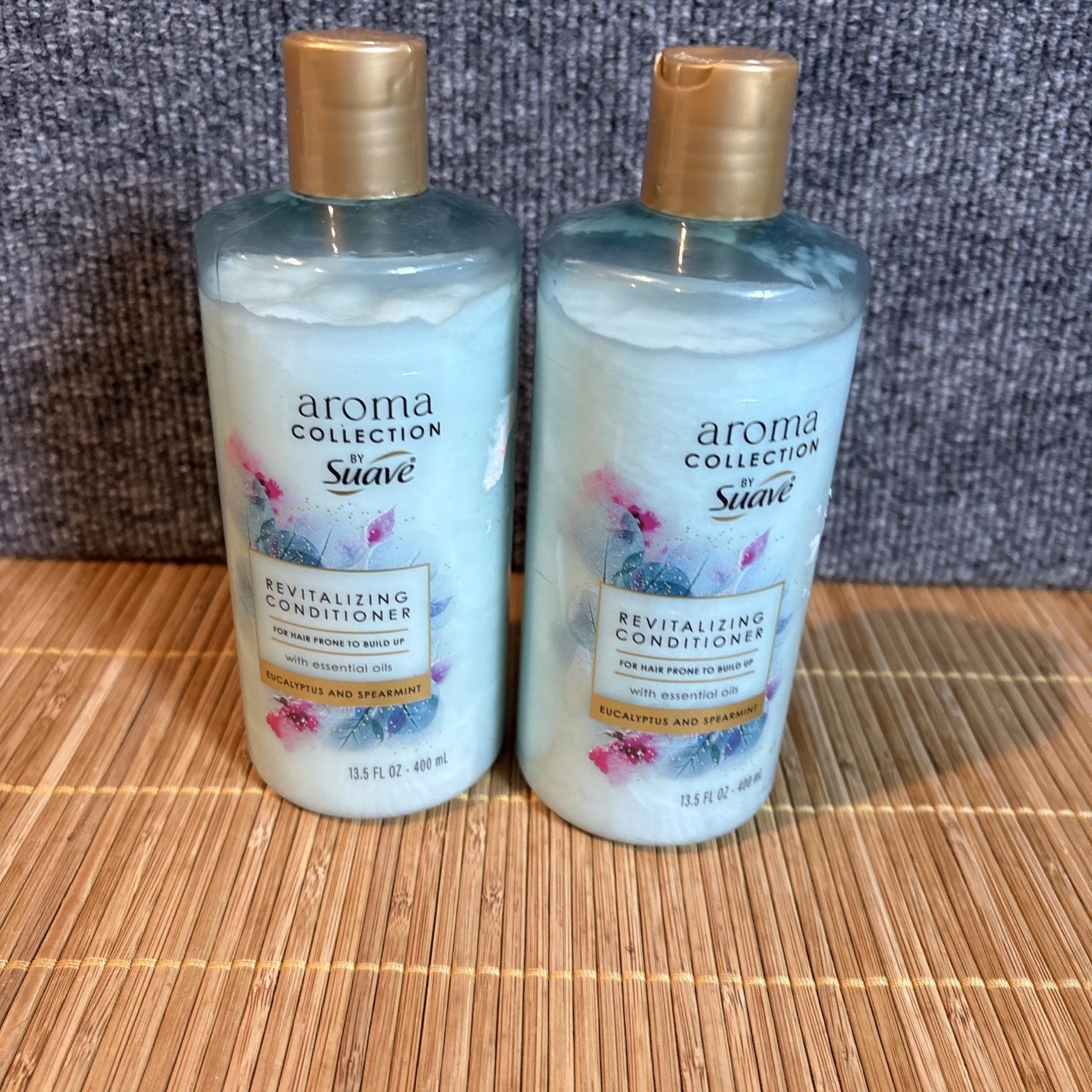 2~Suave Aroma Collection REVITALIZING Eucalyptus & Spearmint Conditioners