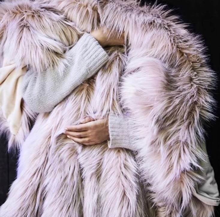 NWT West Elm Faux Fur Shearling Throw Blanket