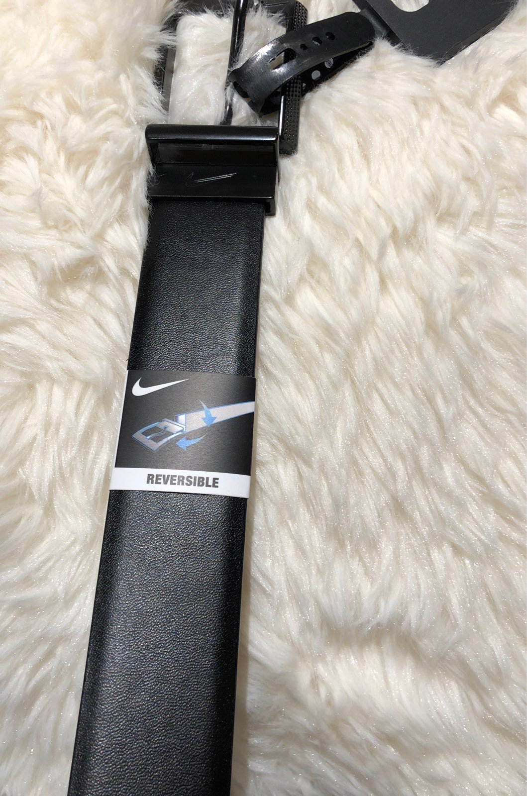 Men Nike Black Reversible Leather Belt M