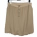 TORY Burch bubble hem pleated pocket skirt SZ 8 Tan