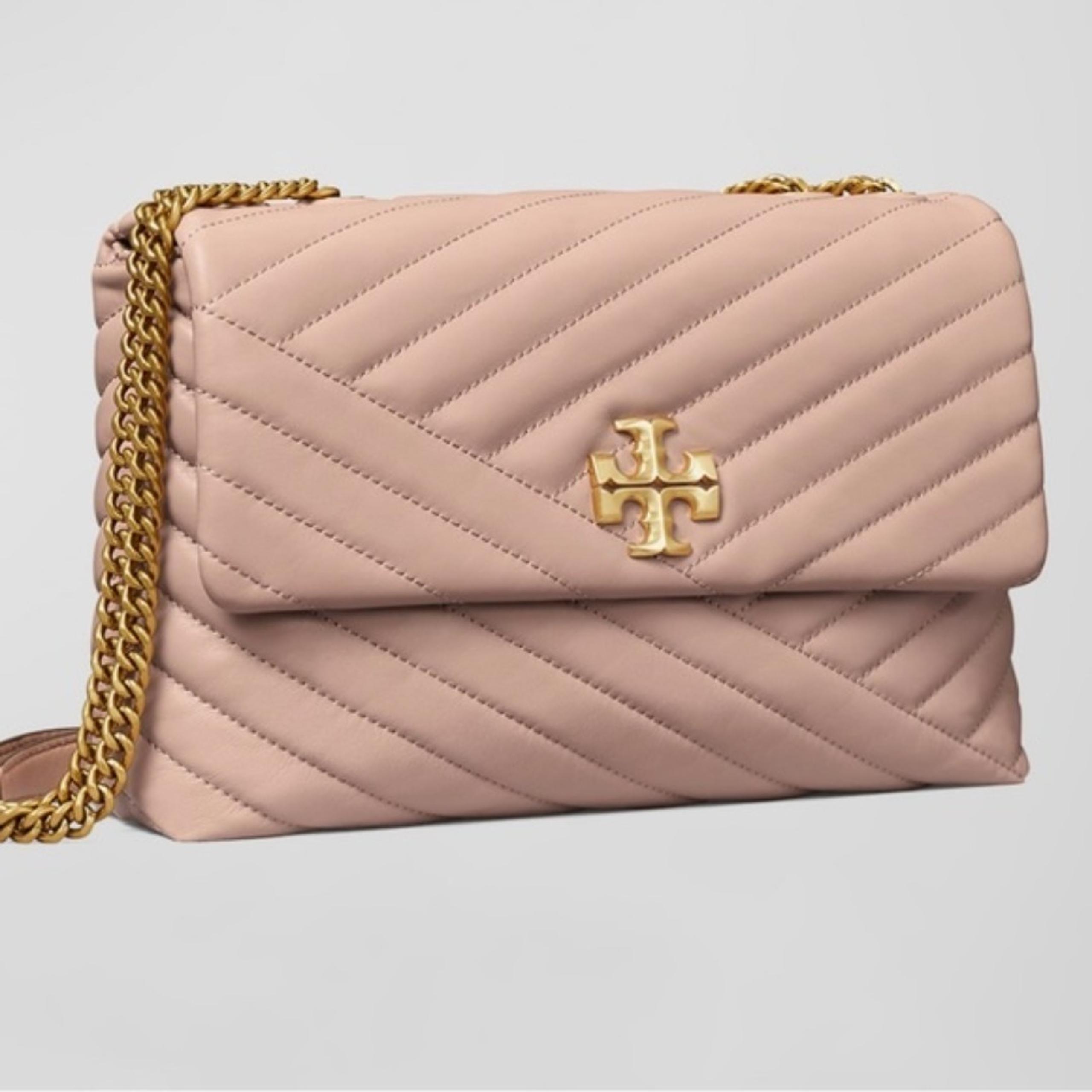 New Tory Burch Kira Chevron Convertible Leather Shoulder Bag