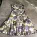 ANTHROPOLOGIE Lithe Tea for Two Floral Ruffle Halter Midi Dress Multicolor SZ 8