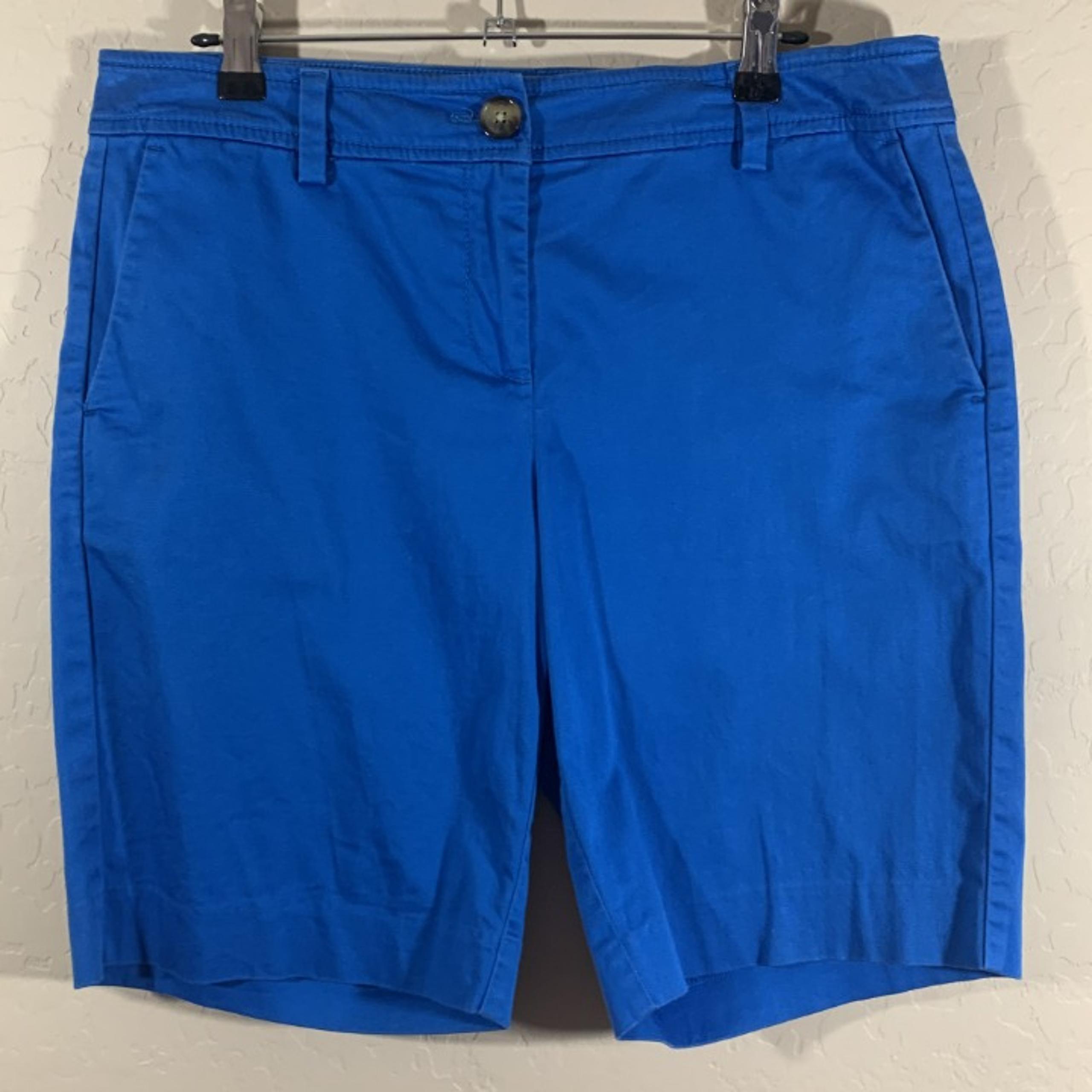 Ann Taylor Petite Shorts Blue Signature