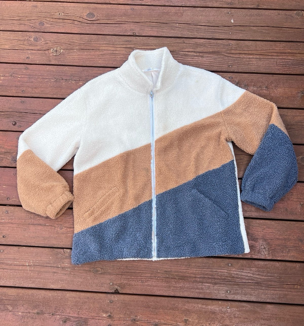 Color Block Fleece Jacket