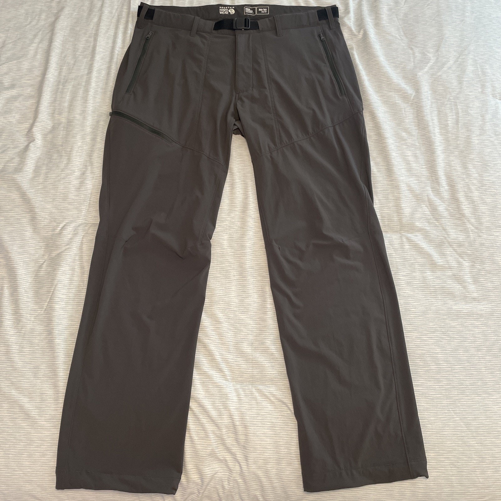Mountain Hardwear Mens Grey Chockstone Pants Hiking Outdoor Trail Size 38x32