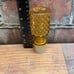 Vintage Empoli MCM Amber Glass Diamond Point Genie Decanter Bottle w/ Stopper