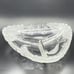 Mikasa Satin Frosted Crystal Peacock Tulip Etched Divided Serving Dish Rare Lrge