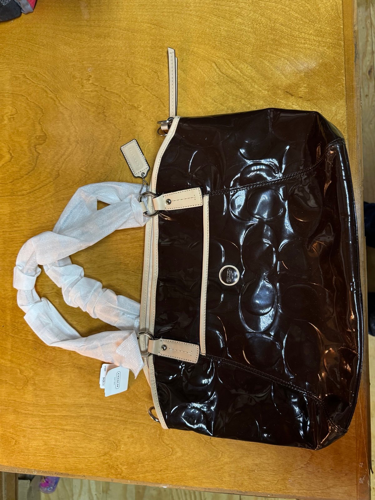New brown Coach purse MFSRP 428