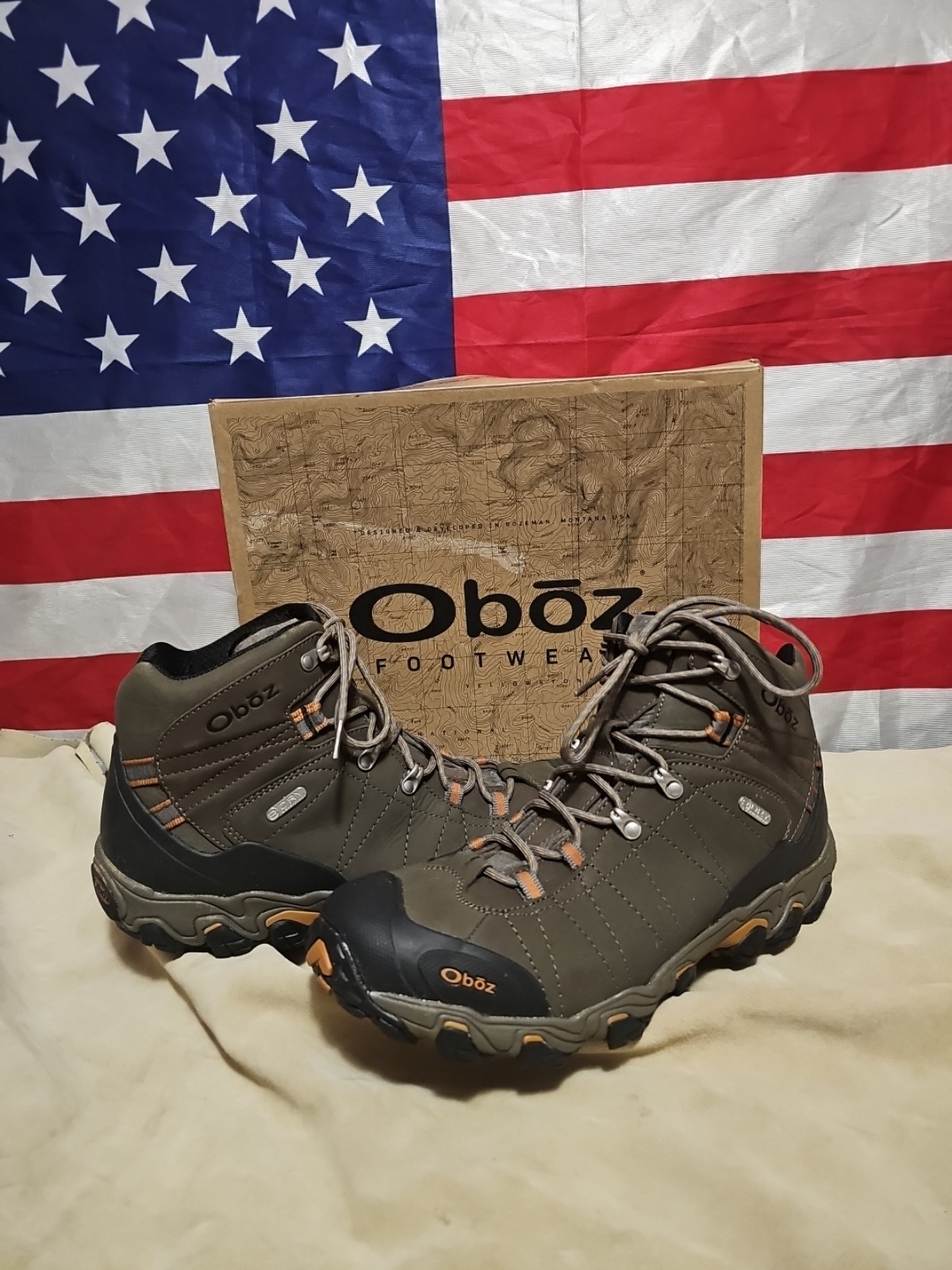 Oboz Bridger Mid B-Dry Waterproof Mens 13 Boots (Only Worn 1 Mile)