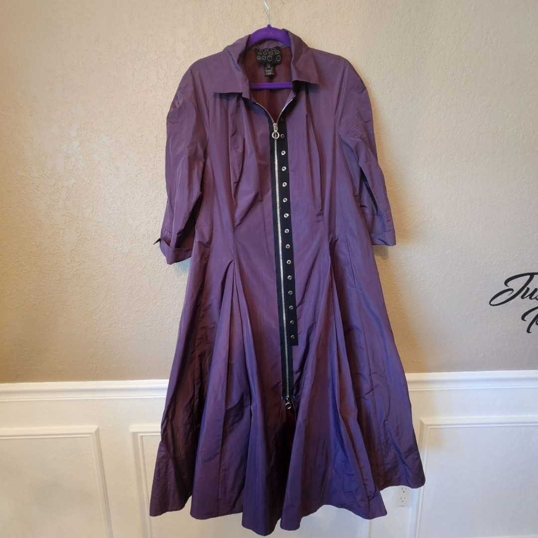 77 Purple Dress with Zipper Size 12