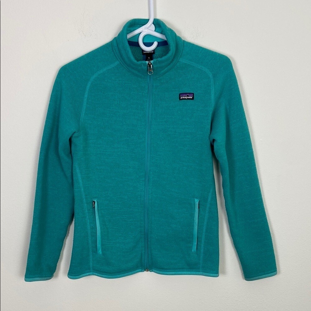 Patagonia Better Sweater Fleece Jacket Women's Large Teal Green Gorpcore Outdoor
