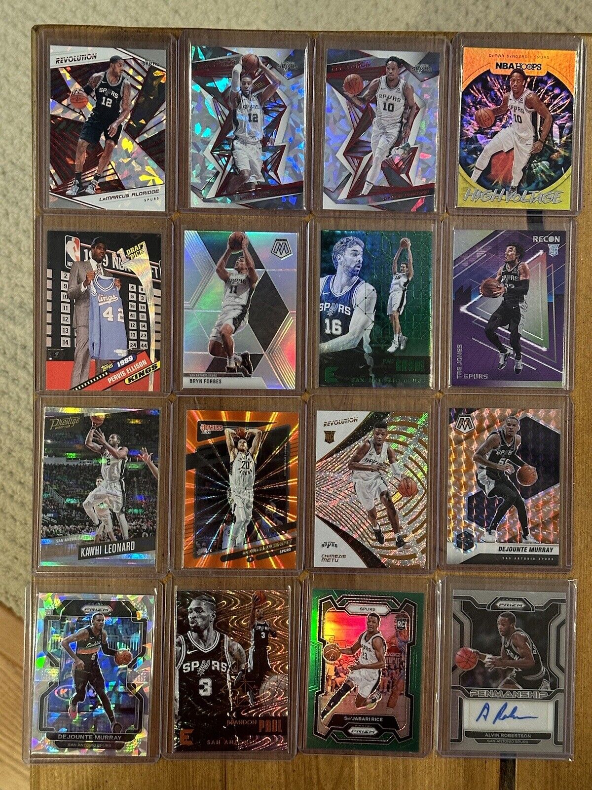 San Antonio Spurs Rookie Prizm Lot w/ Auto & WEMBANYAMA