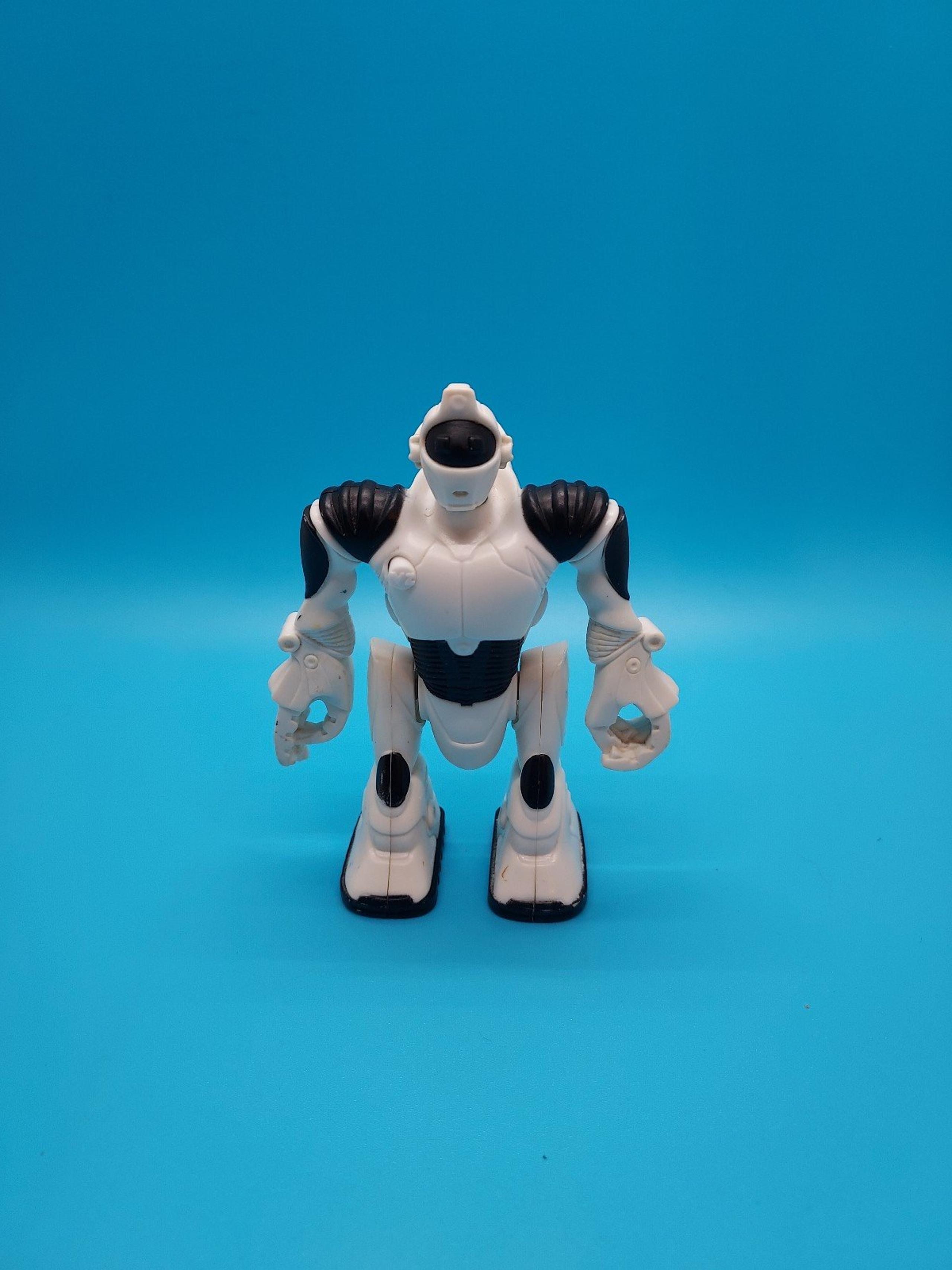 ROBOSAPIEN • Wowwee McDonalds Happy Meal Toy Robot Action Figure White 4" Tall