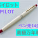 【14K Nib】Pilot Luxury Fountain Pen Red PILOT 14K Vine Engraving
