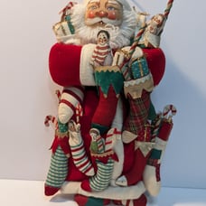 Vintage Cloth Santa