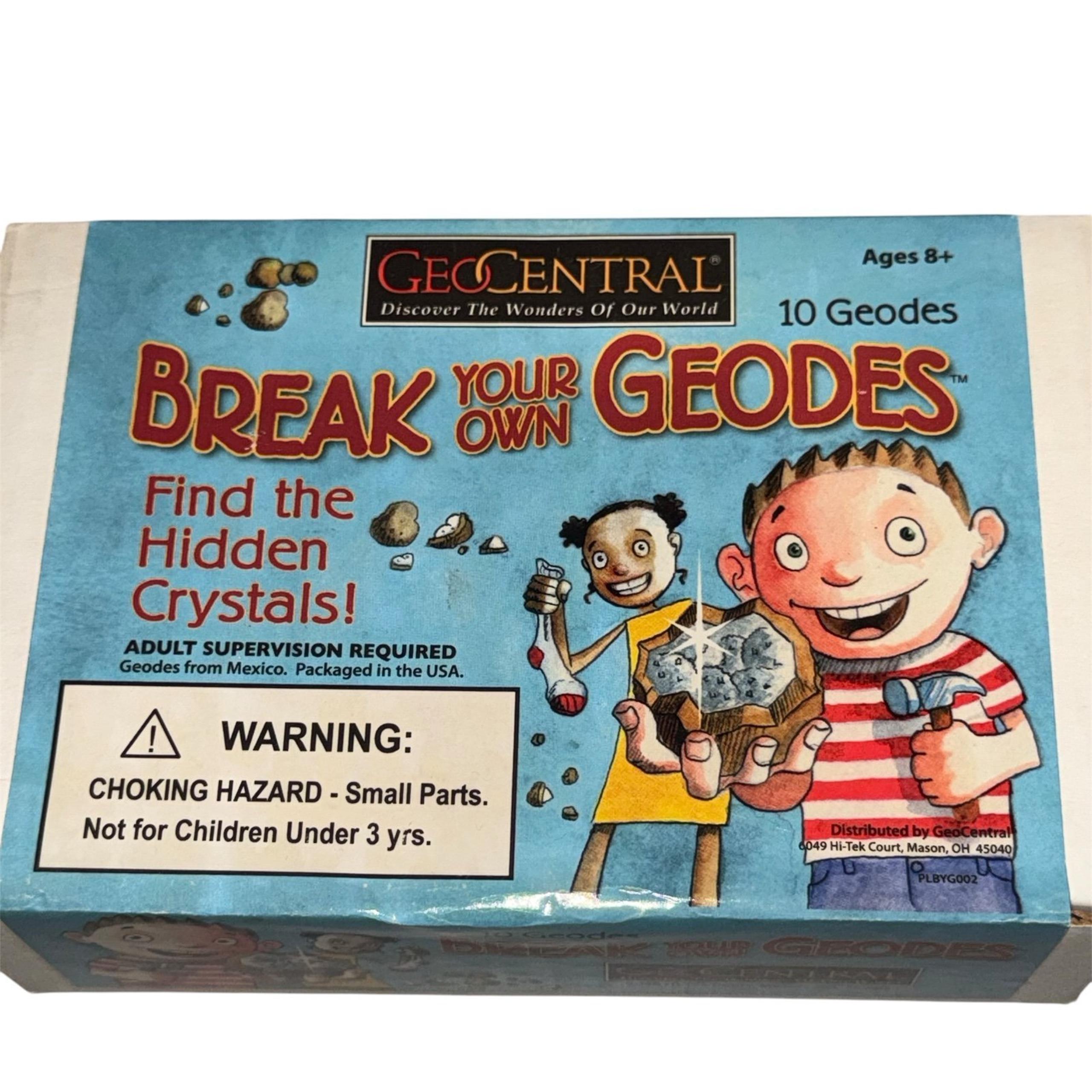 Break Your Own Geodes Kit by GeoCentral science kit containing 10 geodes - GeoDiscovery