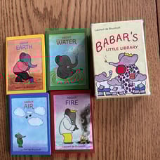 BABAR'S Little Library 4 Mini books Laurent deBrunhoff Copyright 1980