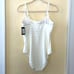 NWT Kate Spade New York Seashell Burnout Ivory Lingerie Tank adjustablestrap XLT