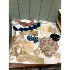 Large Lot of Antique Lace and Crochet Pieces for Projects