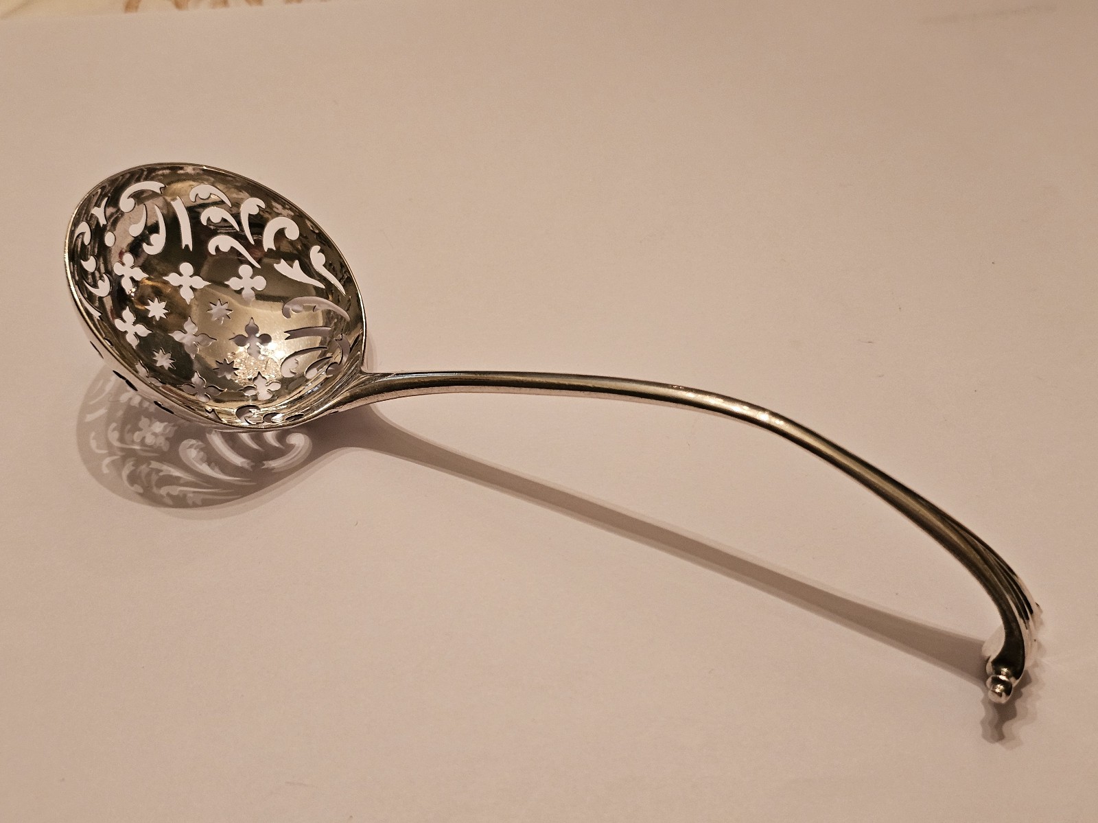 Antique Irish Sterling Silver Omslous Pattern Laddle