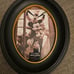 Disneyland oval frame haunted Mansion and Disney black and gold 5x7 set of 2