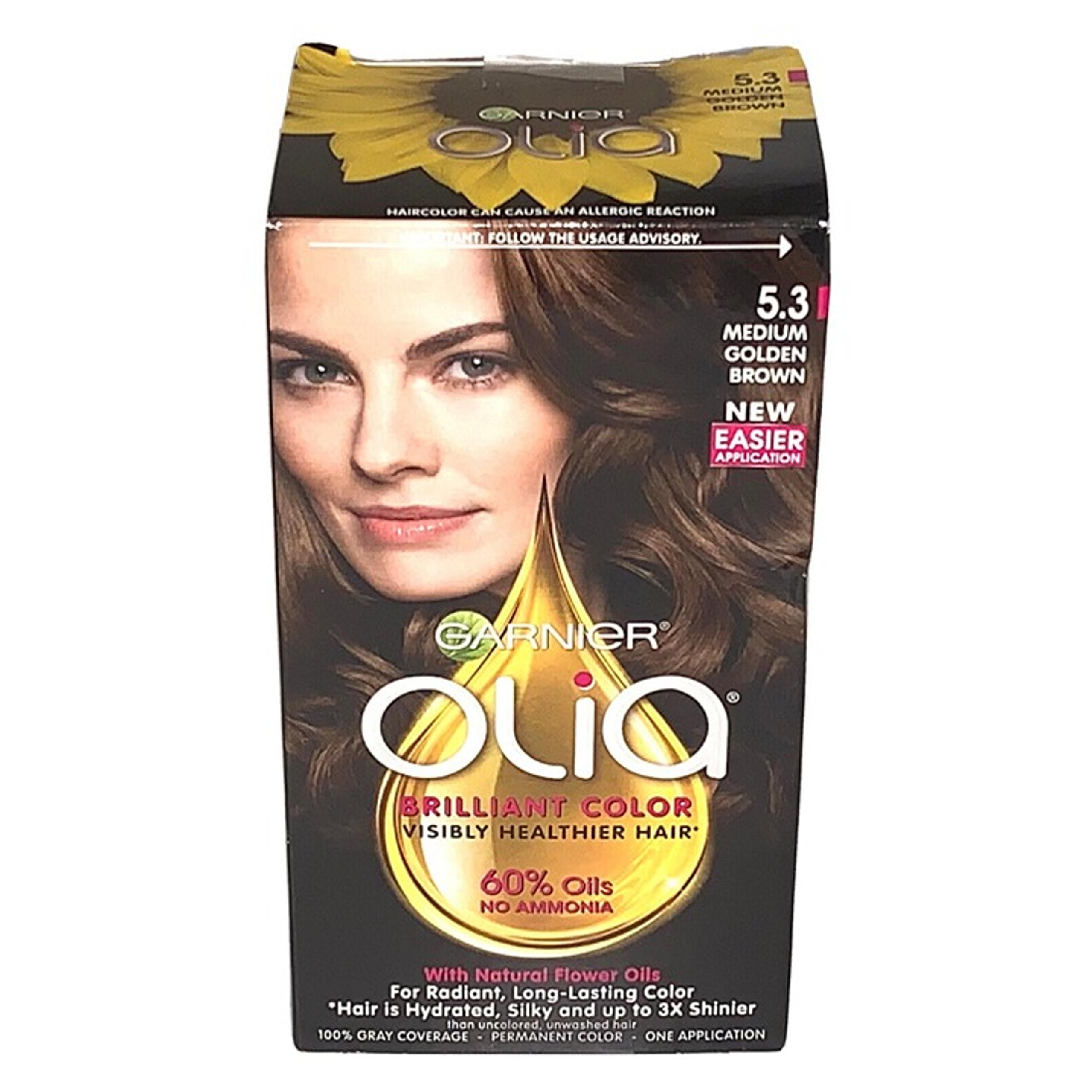 Garnier Olia Brilliant Hair Color 5.3 Medium Golden Brown