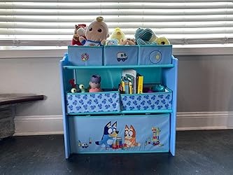 Brand New Delta Children - Bluey Design & Store 6 Bin Toy Storage Organizer
