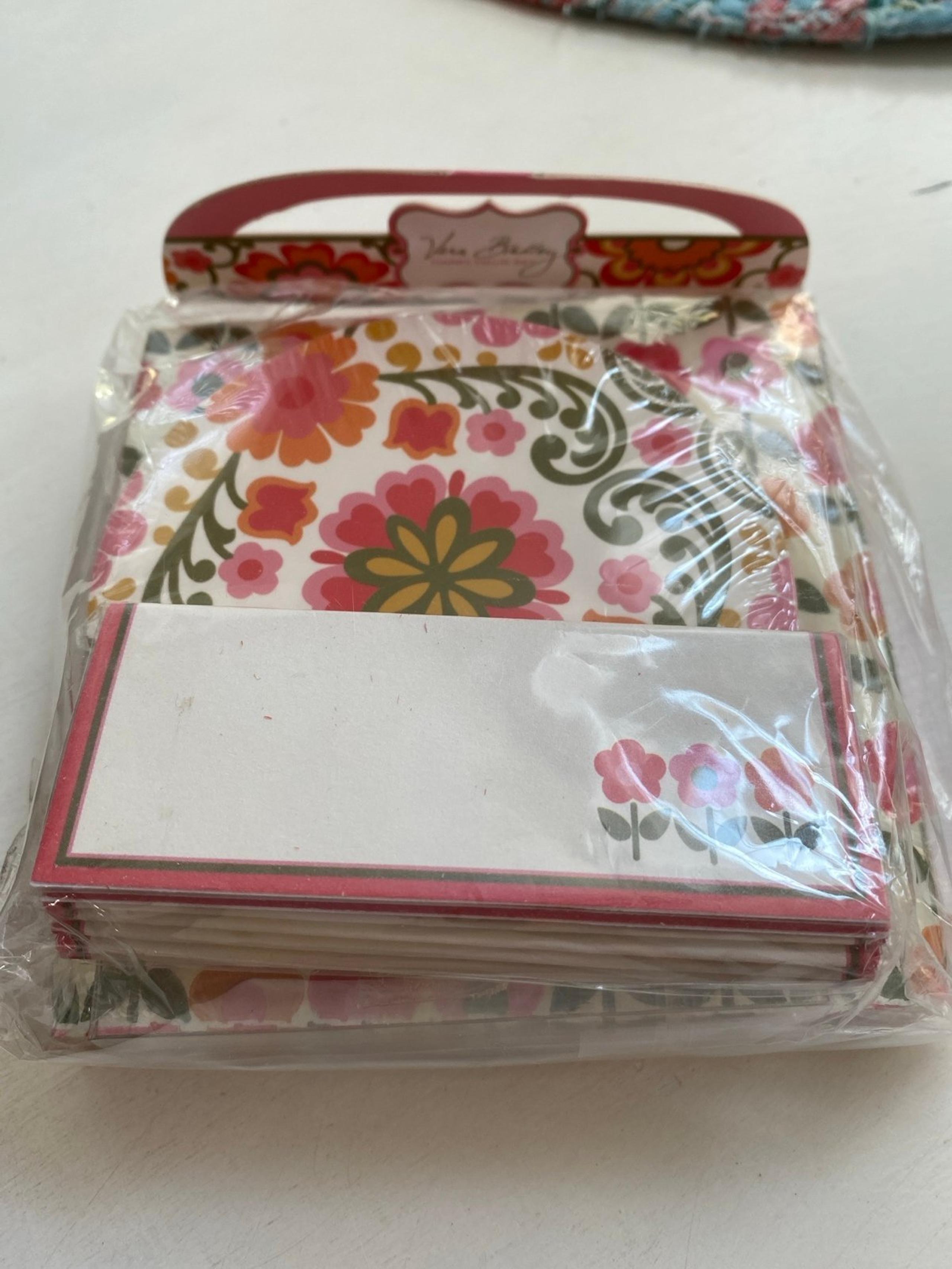 Vera Bradley Happy Hour Set 20 Napkins 8 Coasters 10 Cards