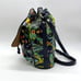 Patricia Nash Navy Blue Birds of Paradise Convertible Drawstring Bucket Bag