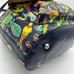 Patricia Nash Navy Blue Birds of Paradise Convertible Drawstring Bucket Bag
