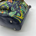 Patricia Nash Navy Blue Birds of Paradise Convertible Drawstring Bucket Bag