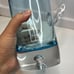 Vintage Krosno Handcrafted Glass Crystal Pitcher / Vase Blue About 9.75” H