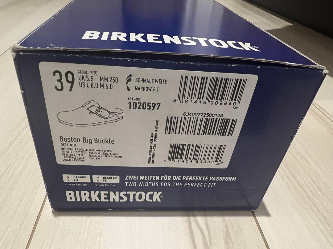 Birkenstock Boston Big Buckle Maroon 39