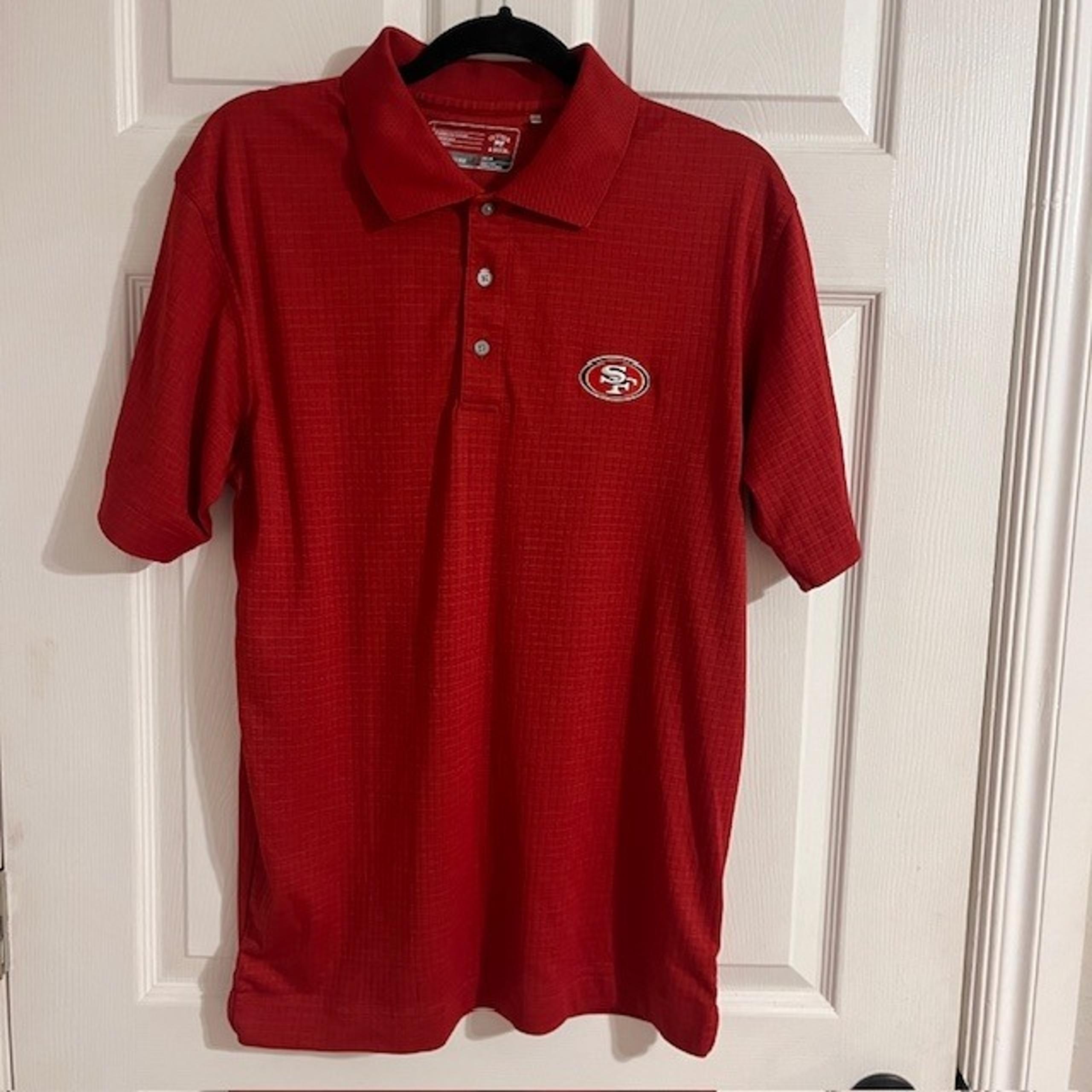 Cutter & Buck 49ers Polo Shirt NFL Golf Evaporative Cooling Mens M/M