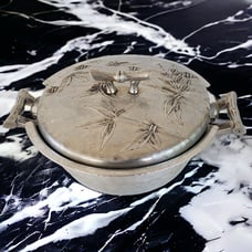 MCM Aluminum Casserole Serving Bowl