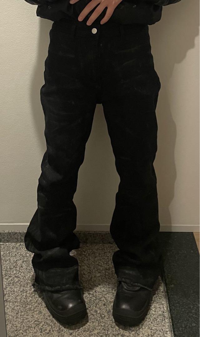 史上最も激安 Rick cut Boot opium. pants, flared Bolan-inspired Owens パンツ