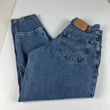 VTG 90s Levi's Jean Men 31x29* 560 Loose Tapered Blue Cotton Denim Tag 31x30