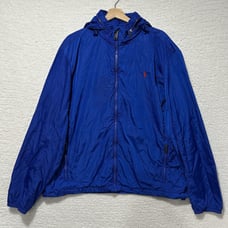 Polo Ralph Lauren Retford Packable Windbreaker Hooded RainJacket Blue Sz XXL/TTG