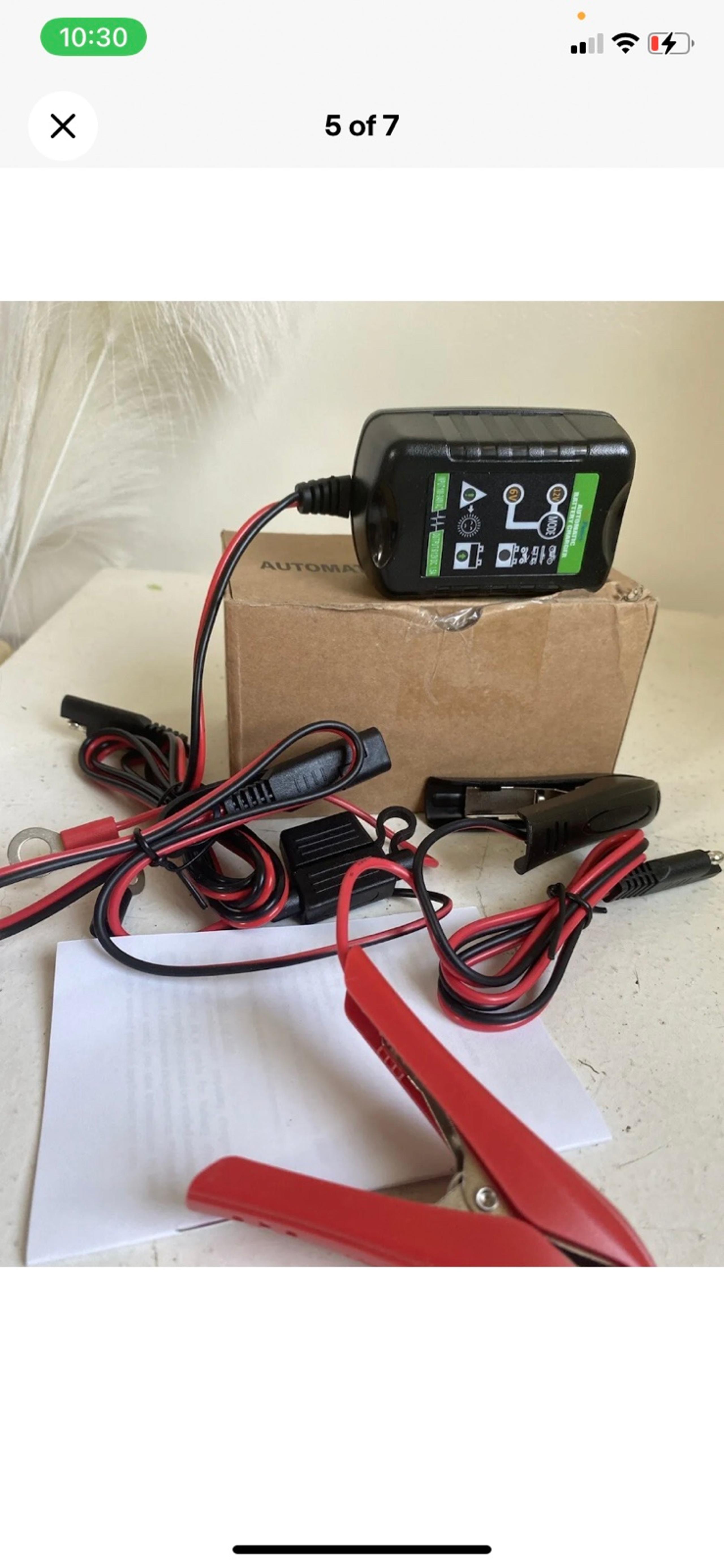 6V 12V Automatic Battery Charger Maintainer Trickle Float For Motorcycle Car ATV